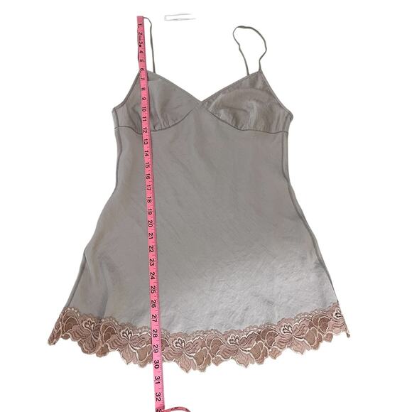 Babakul Babydoll Lace Satin Camisole Top Vintage 90s Y2K Coquette Fairy Sz Small - Picture 11 of 12
